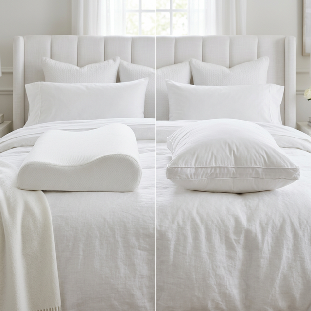 Memory Foam vs. Down Pillows: A Science-Based Comparison